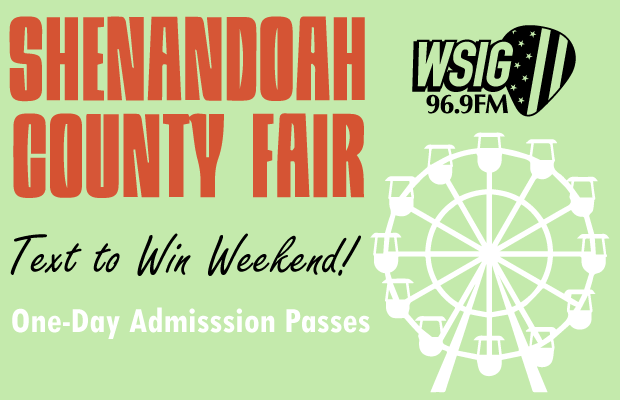 Text to Win Tickets to the Shenandoah County Fair!