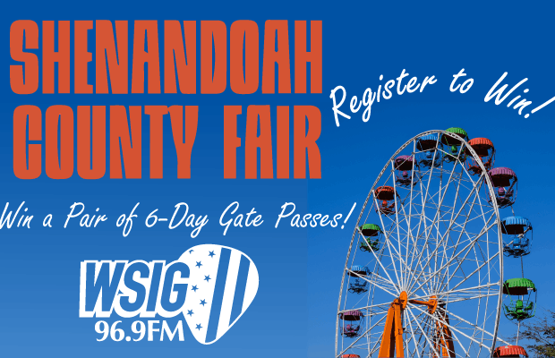 Register to Win Shenandoah County Fair Weekly Gate Admission Passes!
