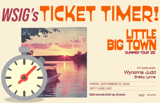 WSIG Little Big Town Ticket Timer