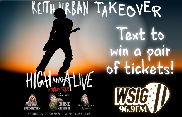 Keith Urban Takeover: Text to Win Tickets!